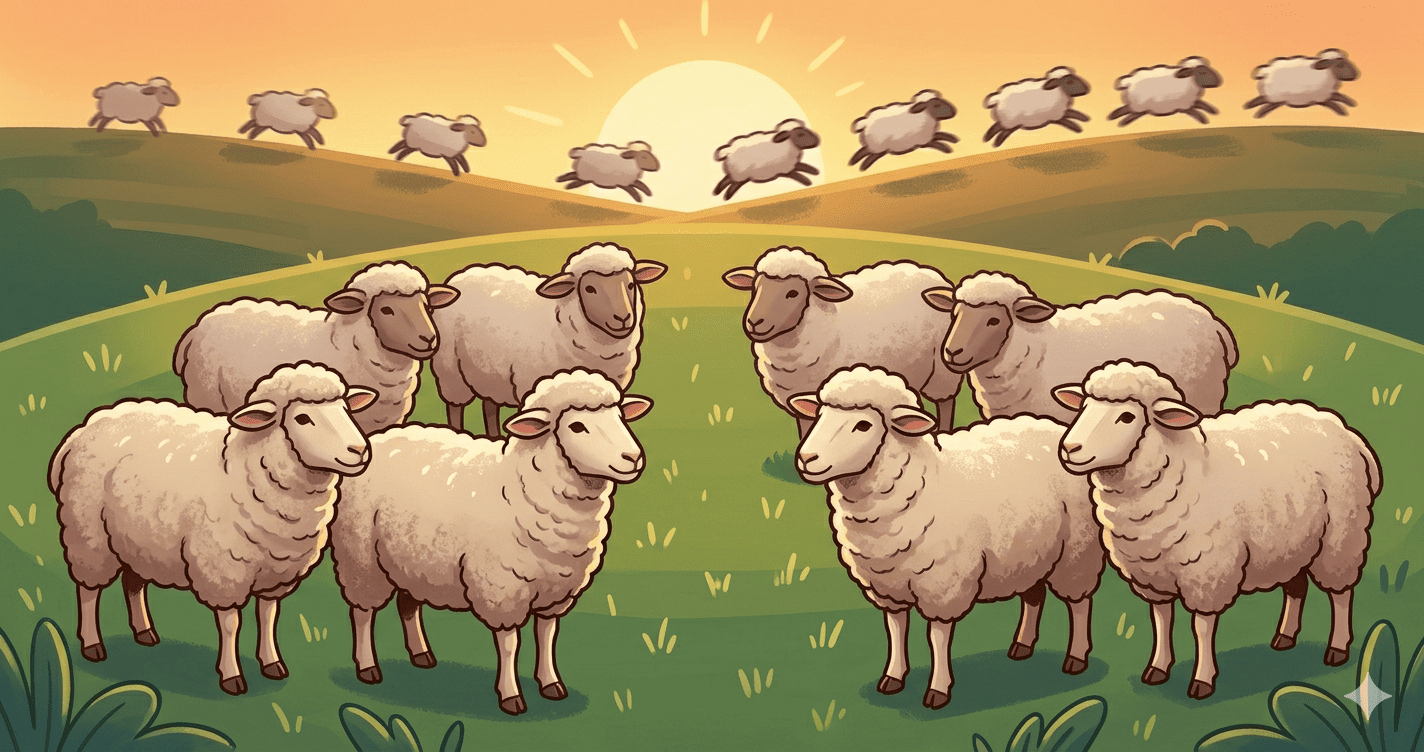 A farmer has 17 sheep. All but 9 run away. How many are left?