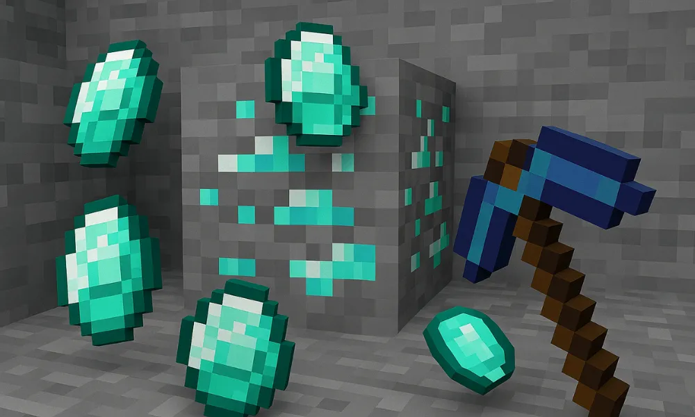 What does the Fortune enchantment on a pickaxe do?