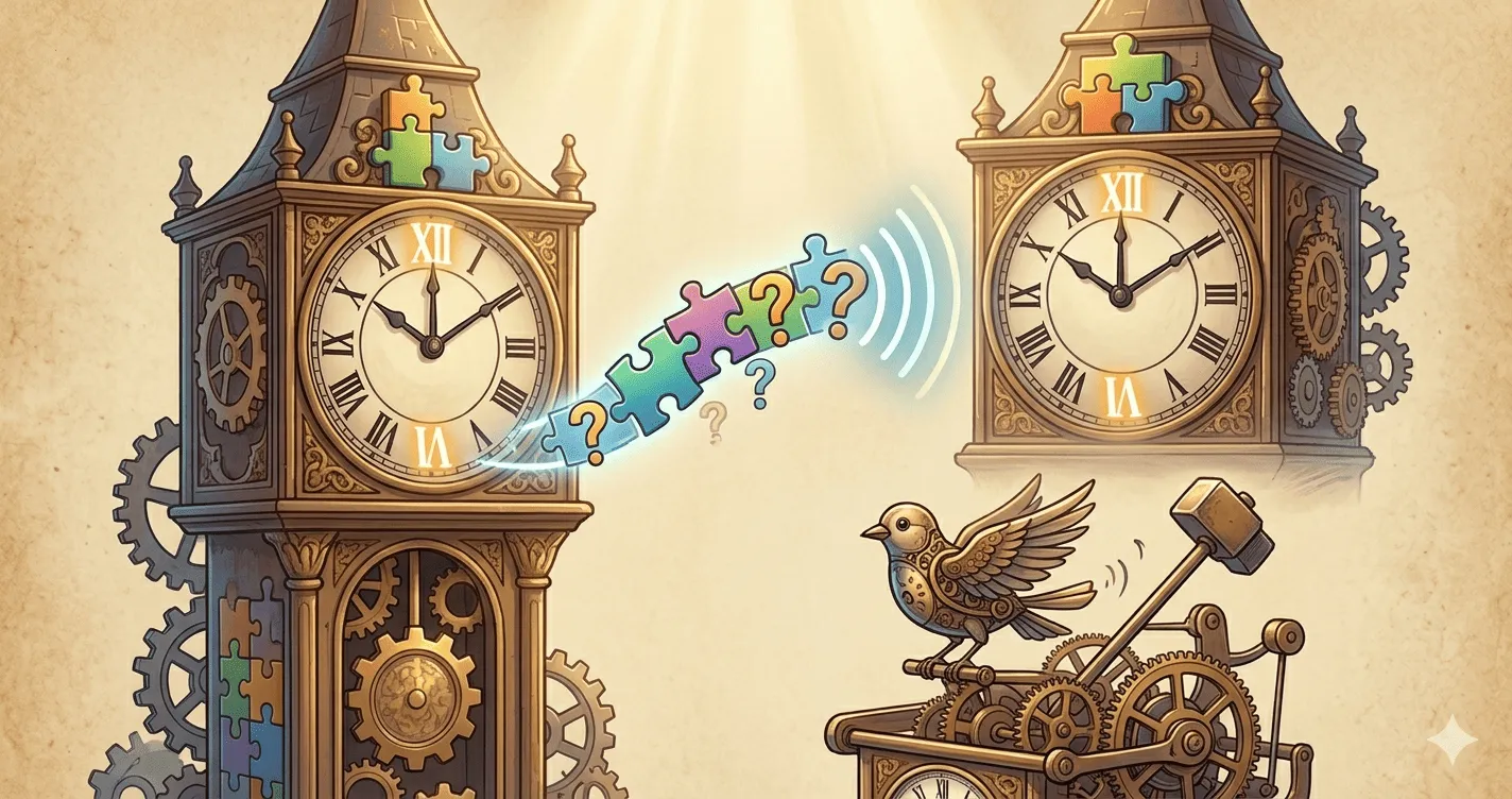A clock strikes 6 in 5 seconds. How long will it take to strike 12?