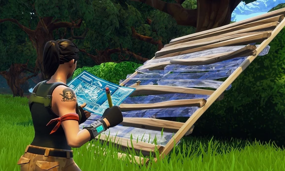 What materials can be collected and used for building in Fortnite?