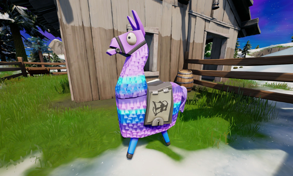 Which Fortnite event involves a giant exploding loot llama?