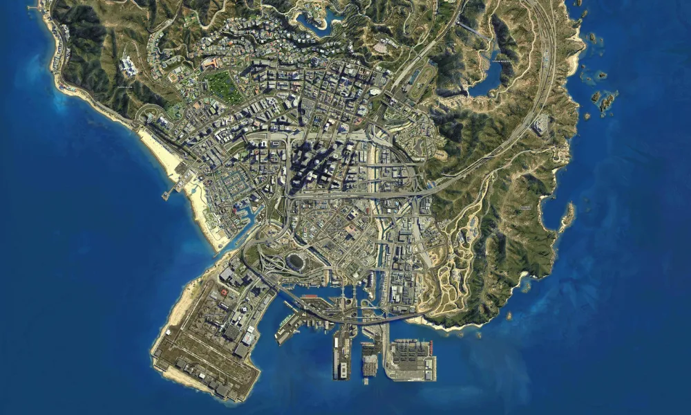 What is the name of the fictional city where GTA V takes place?