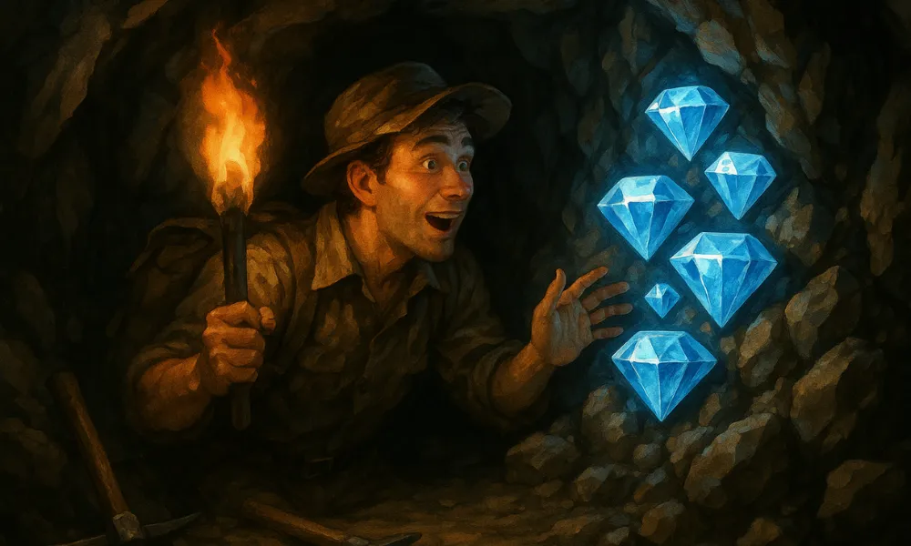You’ve just found your first diamonds. What’s first on the list?