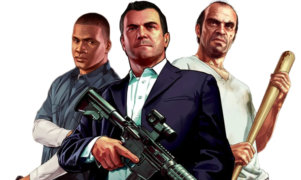 Who are the three main playable characters in GTA V?
