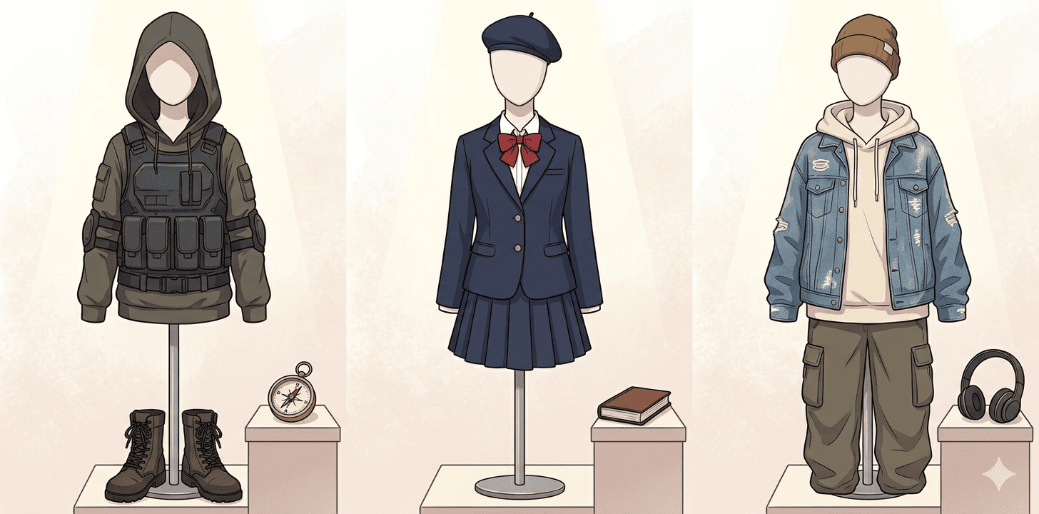 Pick your ideal outfit: