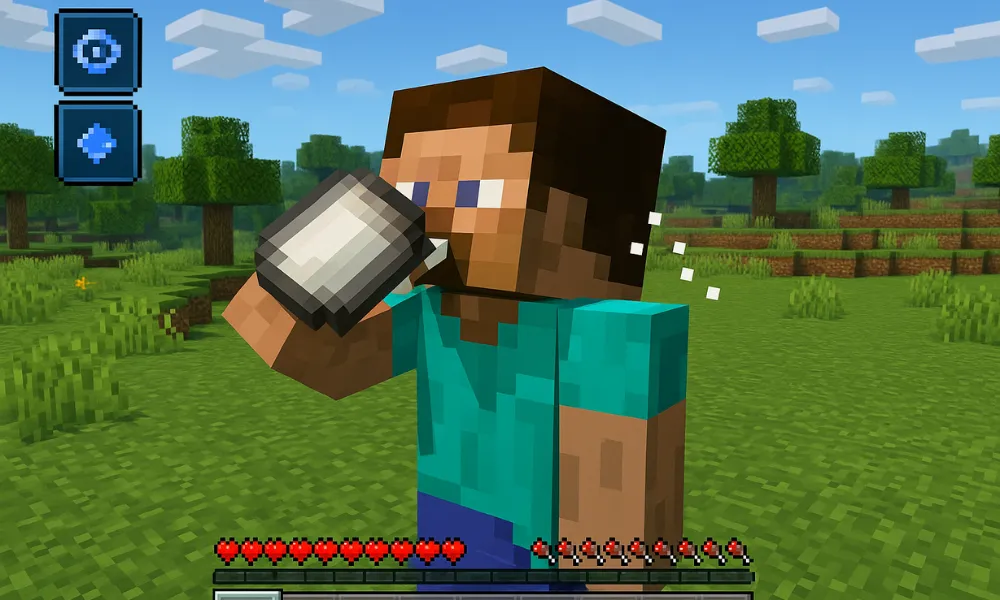 What does drinking a milk bucket do?