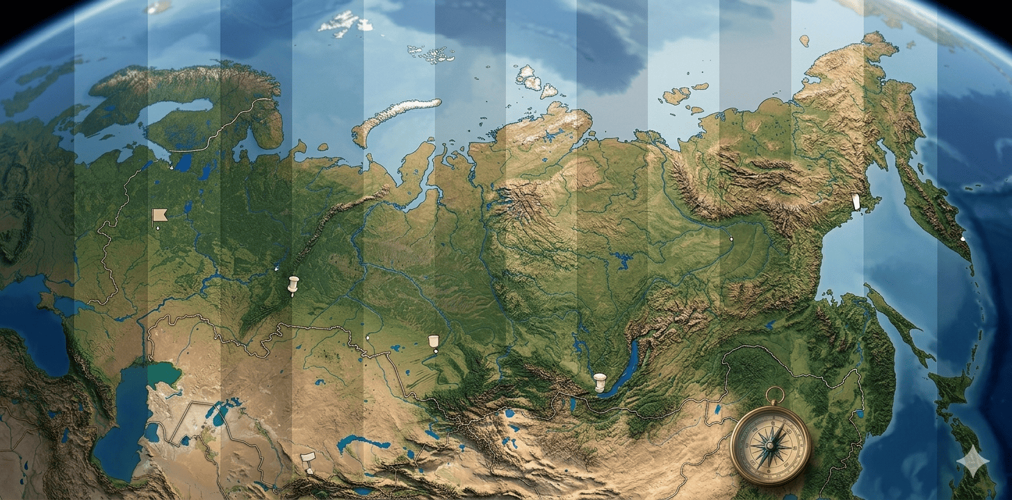 Which country has the most time zones in the world?