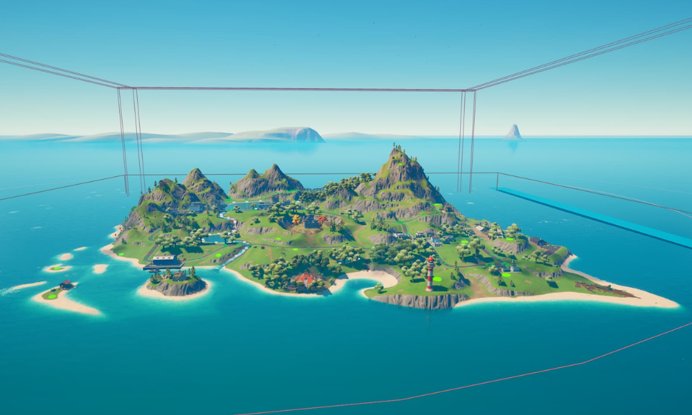 What is the name of the island where the Fortnite Battle Royale takes place?